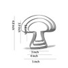 Keewah Mushroom Cookie Cutter Set - 5”,4”,3” - 3 Piece