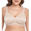 wirarpa Women's Bras Wireless Full Coverage Plus Size Minimizer Non