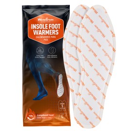 WarmSpark Foot Warmer - Insole Feet Warmers 5 or 30 Pairs - 10 Hours Warm Feet (30, L (9.5-11))