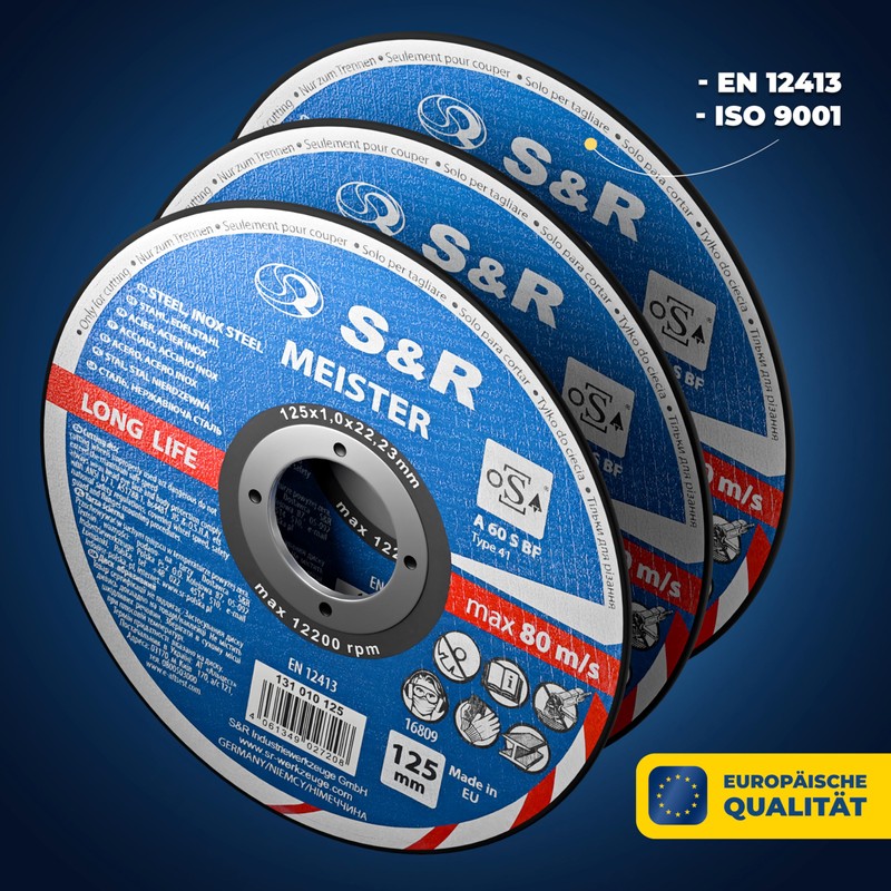 S&R Professional Cutting Disc 125 mm - Thin 1 mm