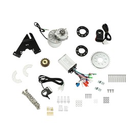 27 Inches Electric Bicycle Brushless Motor Kit, 250W Electric Bike Retrofitting Scooter Motor, Brush-Less Motor Kit with Controller and Thumb Knob, Bicycle Motor Kit for Within 27 Inches in Diameter