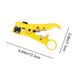 Coaxial Cable Stripper Multi-Purpose Wire Stripper Adjustable Wire Stripping Tool for Coaxial Cable 4P 6P 8P Telephone Cable UTP STP