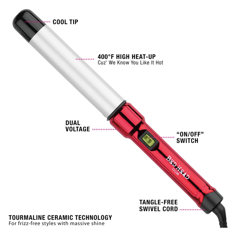Bed Head Curlipops Clamp-Free Curling Iron | For Tousled Curls,