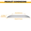 KUAFU Round Fender Back Compatible with 9 x 72 &