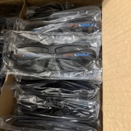 IMAX Lot Of 25 IMAX AMC 3D Glasses for Laser Multi-Use Black Adult One Size Theater
