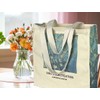LZ Almond Blossom canvas tote bag aesthetic original design oil