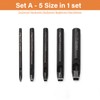 WUTA 5 Sets Square Hole Punch Leather Craft End Punch
