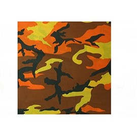 Rothco Savage Orange Camouflage Bandana (22" x 22")