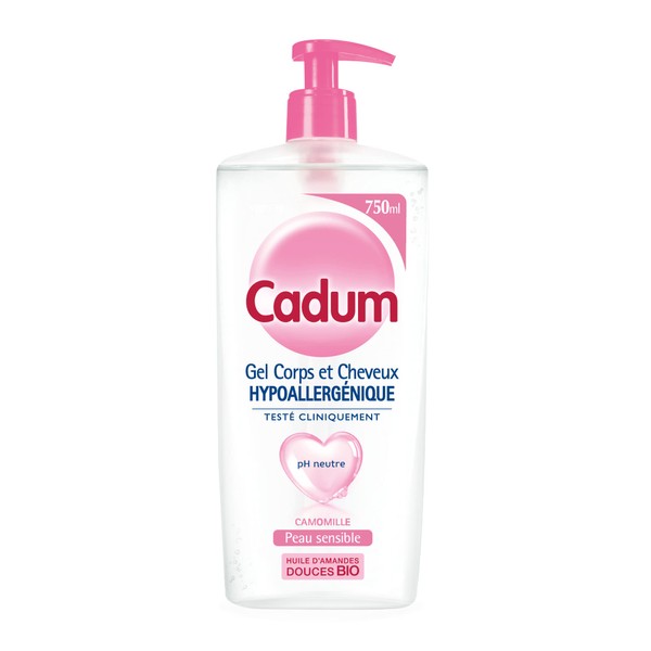 Cadum Hypoallergénique Gel Corps & Cheveux Camomille 750 ml