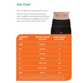 SRC Women's Compression Support Shorts (Orthotic/Brace) for Pelvic Floor Support, Reusable & Washable, for Treating Bladder and/or Uterine Prolapse and Stress Urinary Incontinence, Large, Black