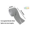 Bright Ideas Corrugated Border Roll for School Displays, Grey, 10cm