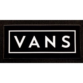 Van's VANS STICKER “BLACK & WHITE 3 1/2“ X 1 1/2“ SHINY NICE!