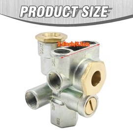 Hoypeyfiy 2Pcs 110500 Trailer Spring Brake Control Valve, Replacement for Sealco Parking Brake Control Valve, Replaces 110500X 170.110500 065438 51131