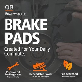 Quality-Built Pastillas de Freno Traseras de Cerámica para Dodge Hornet 2023-2024 y Jeep Renegade 2015-2023 1000-1809C