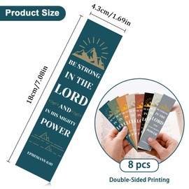 8 Pcs Bible Verses Bookmarks Inspirational Religious Gifts for Women Friend Christian Bookmarks Baptism Gifts for Girls Boys Sister Coworker Book Lover Present Ideas First Communion Christmas Birthday