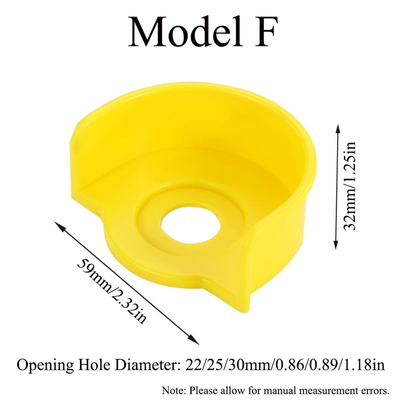 2Pcs Emergency Stop Button Protective Covers Push Button Switch Guard