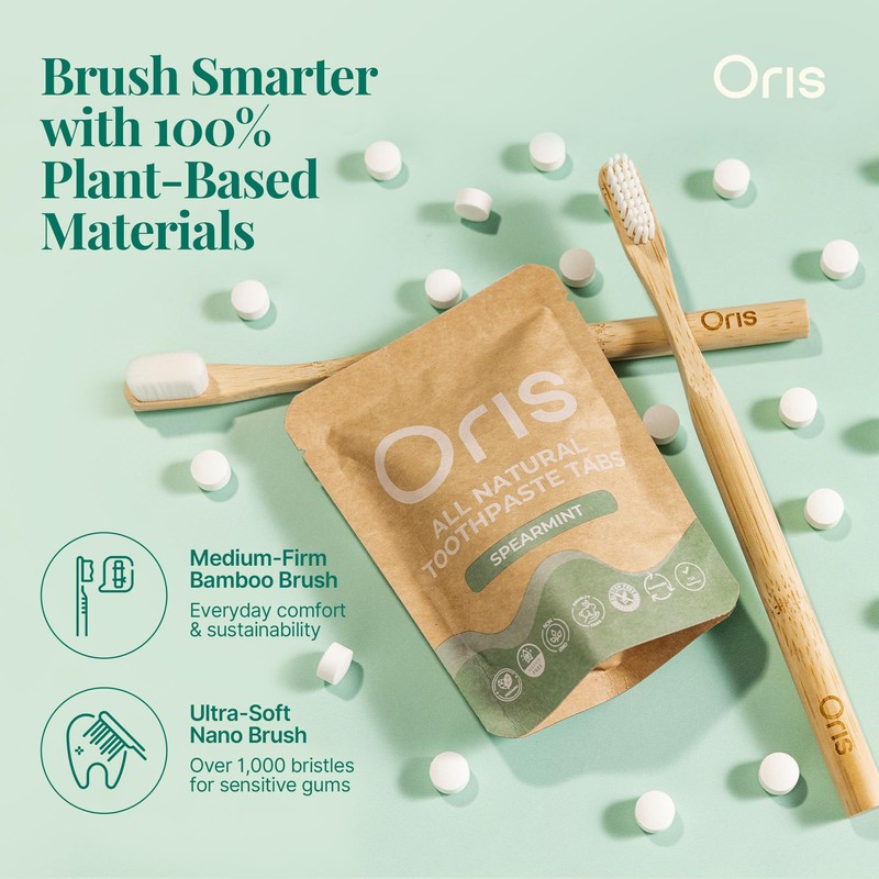 Oris Starter Bundle – 1 Month Supply: Natural Toothpaste Tablets
