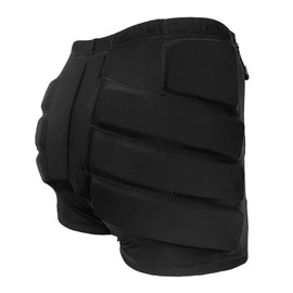 Crash Shorts for Adults, Ice and Roller Skating Figure Skating Hip Protection Shorts, One Piece Design, Thin and Breathable, Highly Elastic Material with Sponge, Large Area (S)