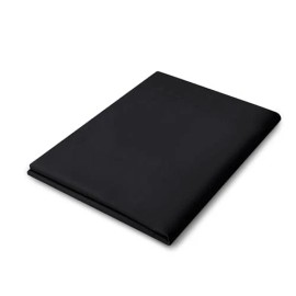 Cathay Home Luxury queen flat sheet brushed microfiber, Black