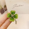GFM® Three Leaf or Four Leaf Clover Dimantes Enamel Brooch