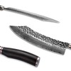 Wakoli Butcher's and BBQ Knife, 12-inch Blade Damascus Chef Knife