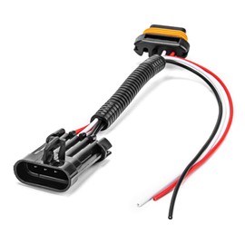 Mofun Tail Light Auxiliary Power Plug Harness Compatible with Polaris RZR Ranger 2015-2024 - Fits License Plate, Whip, Rear Chase Lights