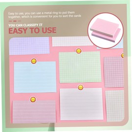 Ciieeo 300pcs Ruled Index Cards Versatile Flash Cards for Notes Study Word Memorization and Presentations Random Colors for Students and Office Use