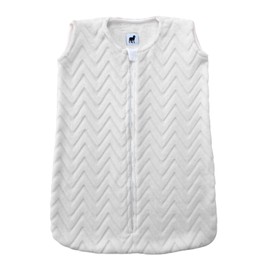 Nap Baby Saquito para Dormir para Bebé de 0-6 Meses, Saco para Dormir Afelpado, Tipo Cobijas para bebé recién Nacido, Costalitos de transición ó Ropa de Dormir - Zig Zag Off-Gris Perla