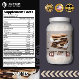 Ekko Protein Powder - 3rd Party Tested Healthcare Fitness:_S'Mores (New Flavor)_30 Serv ISOLATE