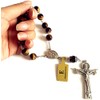 elegantmedical 10MM Tiger Eye Beads Catholic Prayer one decade rosary
