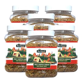 Backpack Bistro | PACK of 6 Dehydrated Finely Chopped Cabbage 8.8 oz (250 g) | Ideal for Everyday, Camping Food, Emergency & Backpacking Meals | Soups, Salads , Noodles, Stir-Fries | Vegan, Non-Bioengineered