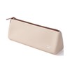 Mr. Pen- Silicone Pencil Case Pouch, Warm Beige, Aesthetic Triangular