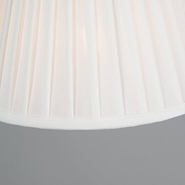 QAZQA Silk Pleated Lampshade White 25 I 16.5 cm