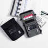 DOITOOL Compact Travel Wallet Neck Hanging Bag Multifunctional Passport Holder