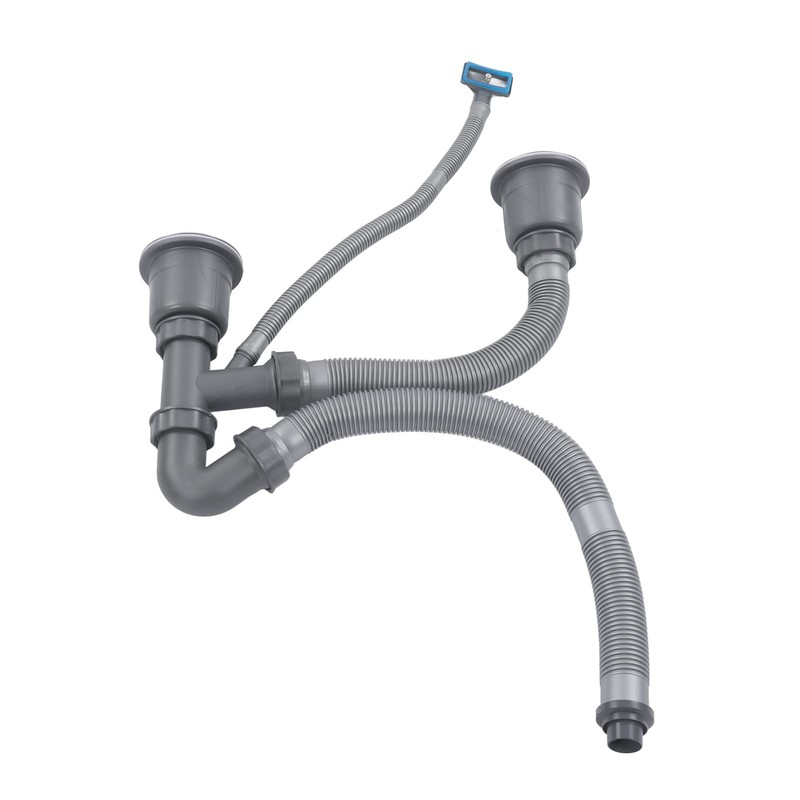 Ausla Double Sink Drain Set, Kitchen Sink Drain Hose Kit,