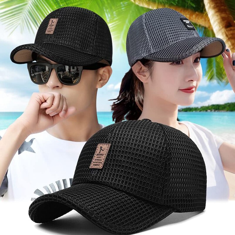CHENNUO Mesh Cap Baseball Cap Men's Cap Lightweight Sports Running