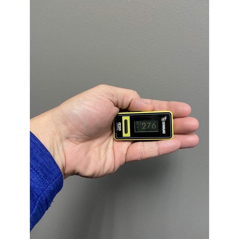 Izzo Golf Swami Clip-On Golf GPS With Voice Feature, Yellow
