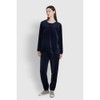 JAJU [JAJU/자주] 여 밍크 플리스 셔링 파자마 팬츠_네이비 [JAJU] Women's