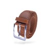SEGMENTES Braided Elastic Belt for Men and Women with Square