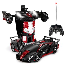 Transformer Remote Controlled Car Toy for Children 3-12, 2-in-1 Transform Robot Toy, 2.4GHz Deformation Robot RC Car, 360° Rotation RC Car Robot for Boys Girls Gifts