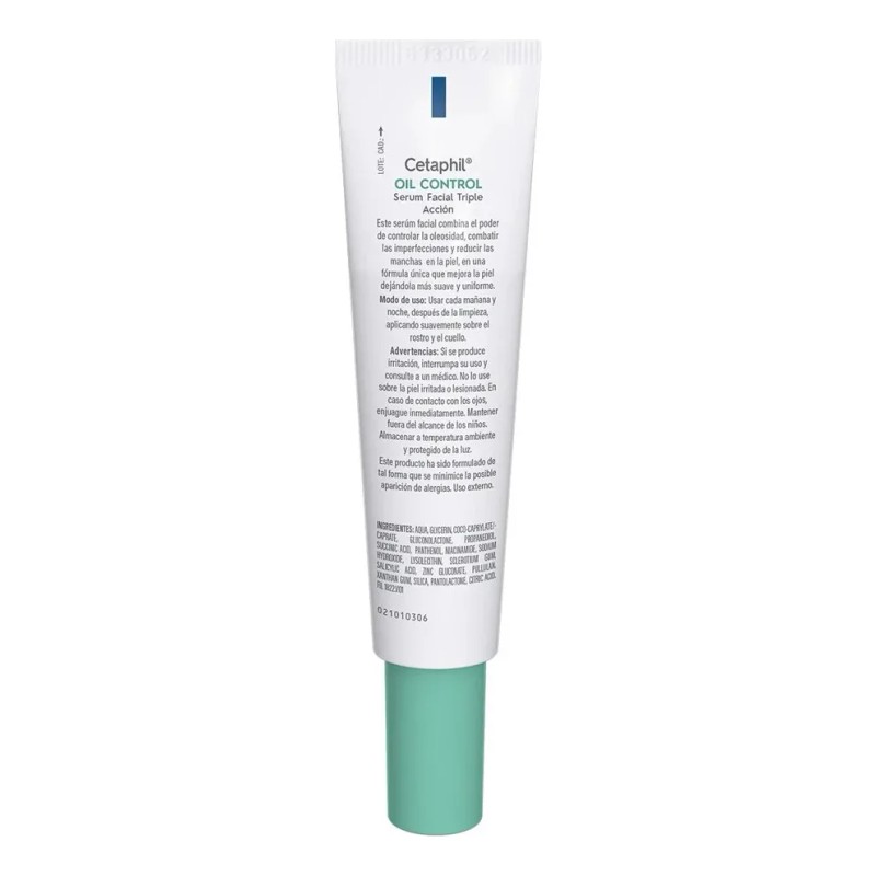 Cetaphil Oil Control Serum Facial 30ml Con Ácido Salicílico Grasa