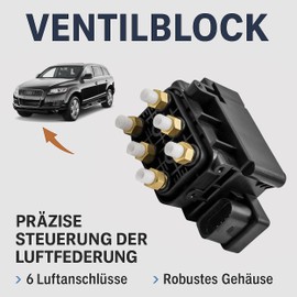 ZERO TOWN Air Suspension Solenoid Valve Block for Q7 for Cayenne Compatible with VW Touareg Cherokee Ram 1500 3500, Replacement Part for 7L0698014 7P0698014 68204398AA 68087233AA