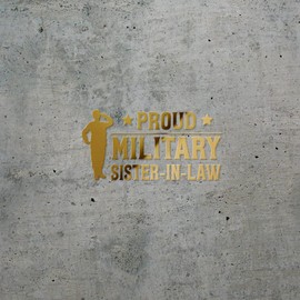 Decal Stickers of Proud Military (Metallic Gold) (Set of 2) Premium Waterproof Vinyl Decal Stickers for Laptop Phone Accessory Helmet Car Window Mug Tuber Cup - ANDVER1f38923GO_102023