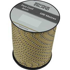 Savage Island 100m Reel Paracord 3mm, 30+Colors | Ideal for Crafting, DIY, Camping, Survival, Outdoor, Gadren | Tactical Cord Rope Roll