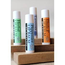 Plantlife Lip Balm: Olive Oil & organic Beeswax for Soothing Care- Made in CA - Peppymint