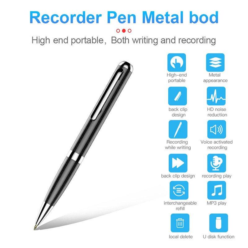 Digital Voice Recorder Portable Pen Voice to Text Noise Reduction
