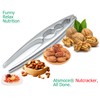 Atsmoce® Nutcracker, Stainless Steel Nutcracker for Walnuts, Walnuts, Hazelnuts, Almonds,