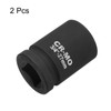 sourcing map 2Pcs 3/4-Inch Drive 12 Point Impact Socket 27mm