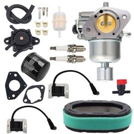 Carburetor with Igniton Coil Compatible with Kohler KT725 KT730 KT735 KT740 KT745 Replaces 16 853 19S, 32 853 63S, 32 853 67-S