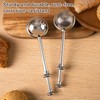 2 pieces flour strainer, stainless steel flour filter, retractable strainer,